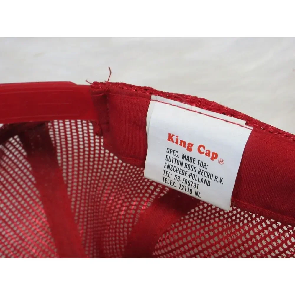 Vintage Amsterdam Holland Snapback KING CAP Hat Trucker Mesh - Appears Unworn!